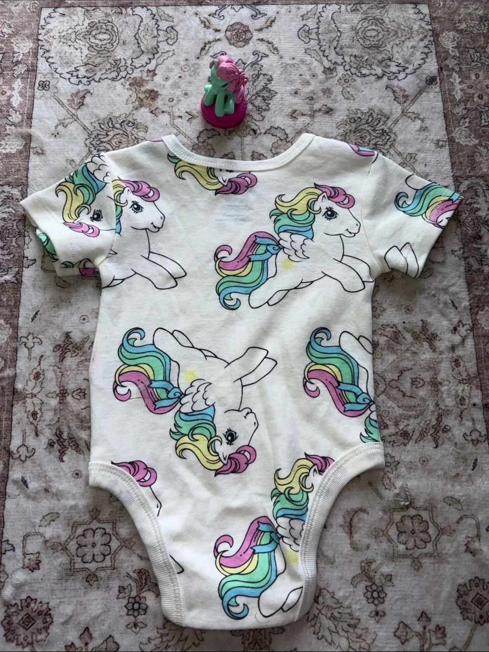 My Little Pony Figurine & 3/6 Months Baby Onesie